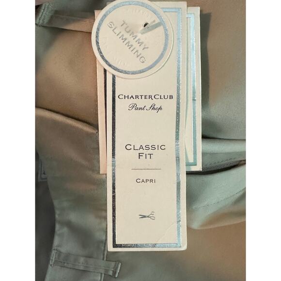 Charter Club beige classic fit capri pants size 6 - Picture 5 of 9